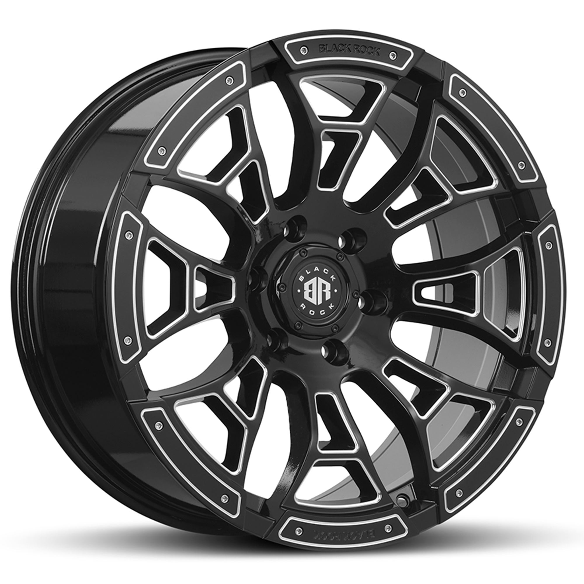 BLACK ROCK WIDOW GLOSS BLACK MILLED 20X9
