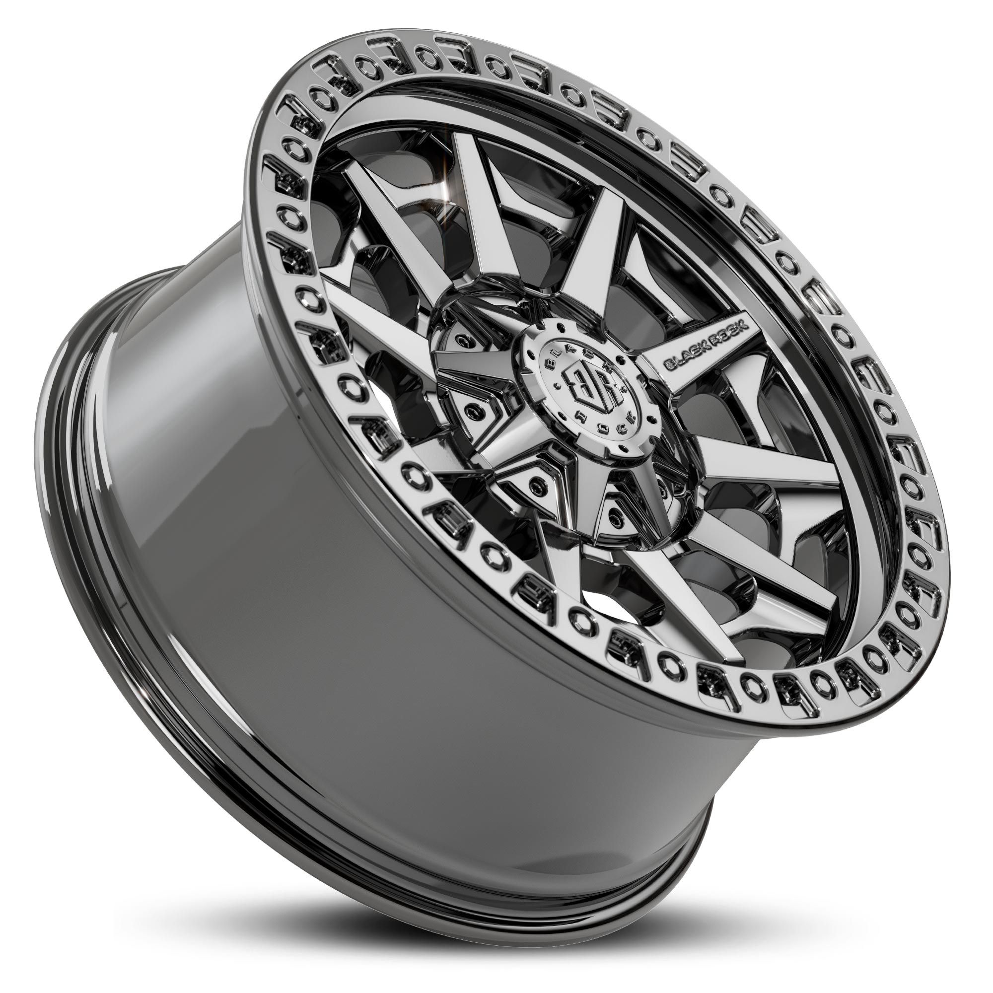 BLACK ROCK CAGE BLACK CHROME 20X9