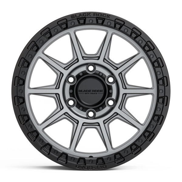 BLACK ROCK GUNNER GUNMETAL GREY BLACK RING 17X9