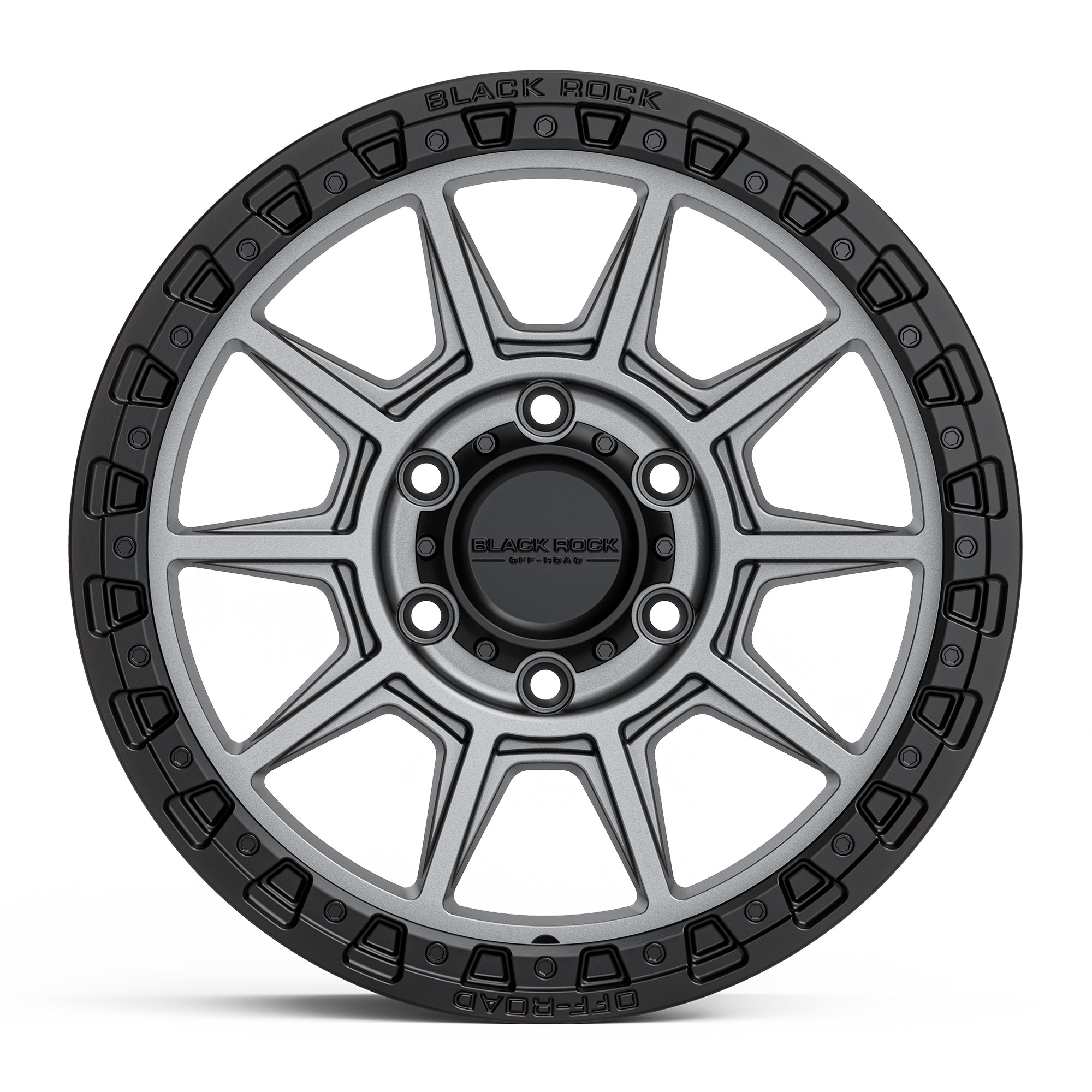 BLACK ROCK GUNNER GUNMETAL GREY BLACK RING 17X9