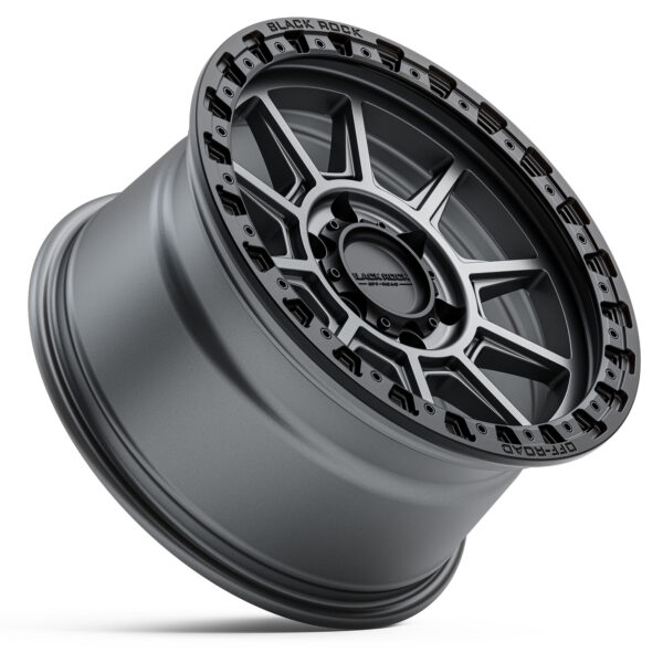 BLACK ROCK GUNNER GUNMETAL GREY BLACK RING 17X9