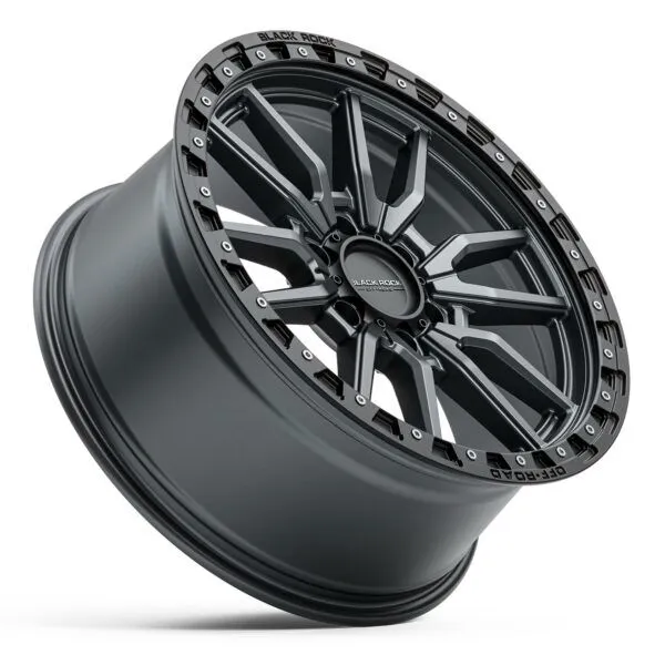 BLACK ROCK RAMBLER DARK GREY BLACK RING 20X9