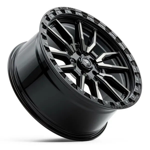 BLACK ROCK RAMBLER GLOSS BLACK TINTED 20X9