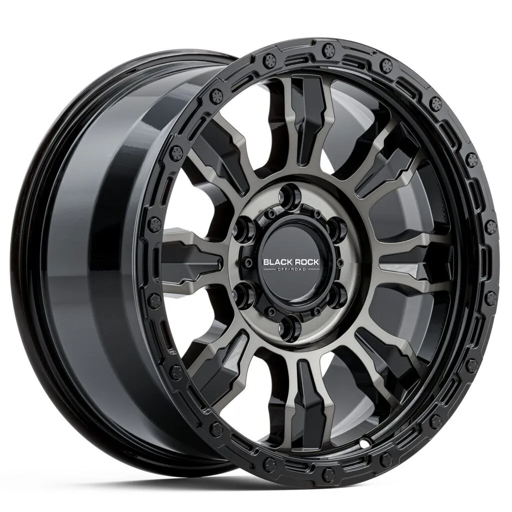 BLACK ROCK VENTURE GLOSS BLACK DARK TINT 20X9