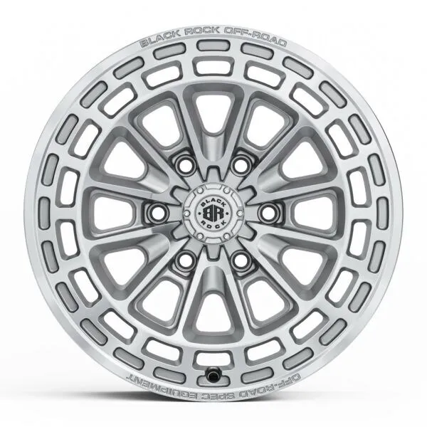 BLACK ROCK VORTEX SILVER MACHINED 18X8.5