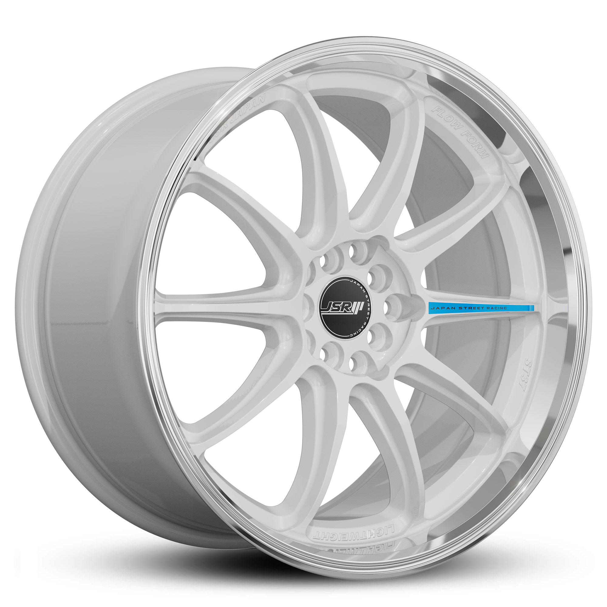 Racing_Wheels_Flow_Form_JSR_ST37_Gloss_White_Machined_Lip_Japan_JDM_Rims_18_19_inch_blue_sticker