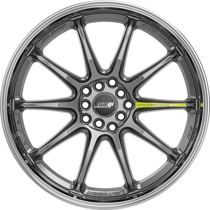 JSR ST37 GUNMETAL GREY MACHINED LIP 19X8.5