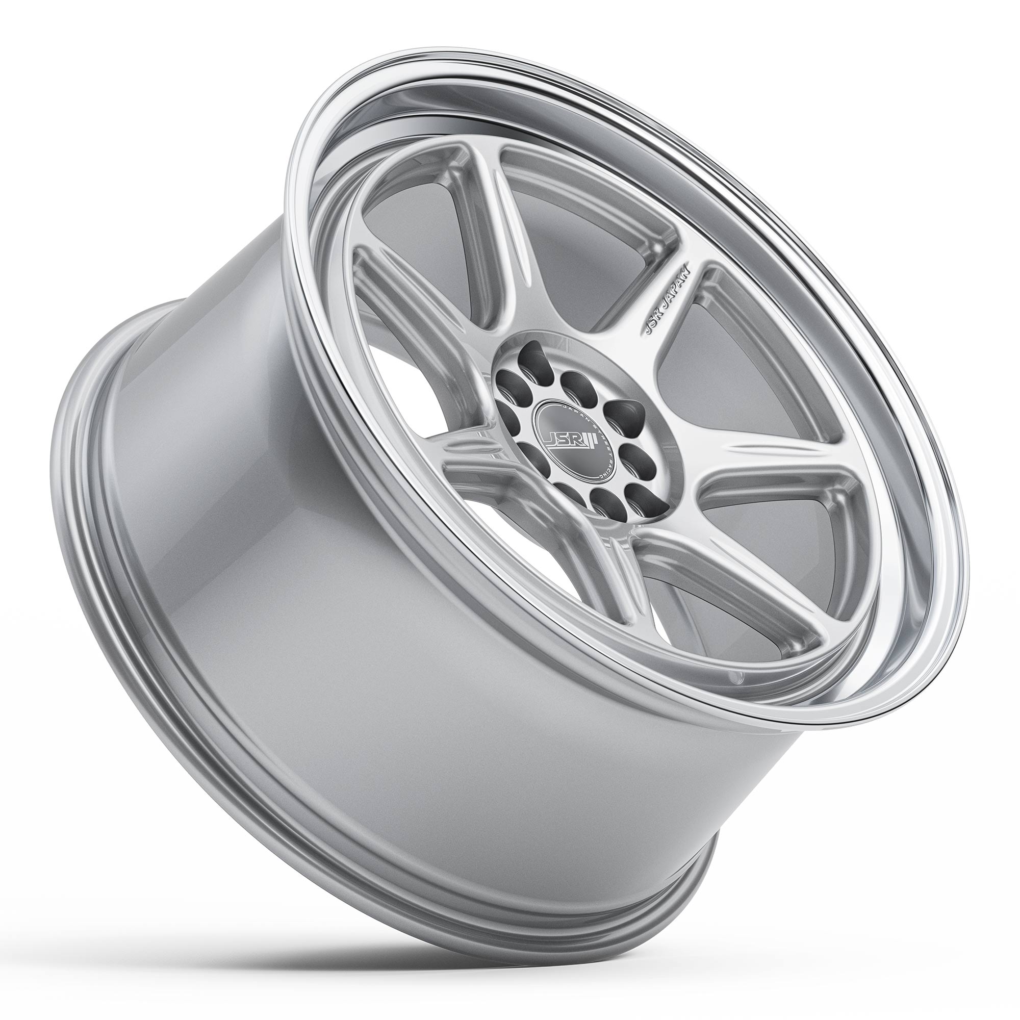 St35 Rhp JSR ST35 GLOSS SILVER MACHINED LIP 19X9.5 - Tyreforce