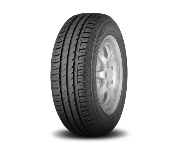 Safer braking for compact cars: The ContiEcoContactTM 3

ContiEcoContactTM 3 is the newest tire of the ContiEcoContact product line which guarantees safety and efficiency for compact and mid-range cars.

Its asymmetrical tread design provides optimal ground contact and therefore shortens the braking distances on wet and dry surfaces. The flexible silica compound allows a strong connection between tire and surface so that a high degree of traction can be guaranteed on wet and dry surfaces., Im Segment der Kompakt- und Mittelklasse garantiert der ContiEcoContact™ 3 die
Continental-typische überdurchschnittliche Bremsperformance in Verbindung mit einer
guten Trocken- und Nässehaftung sowie kraftstoffsparenden Leichtlaufeigenschaften.,