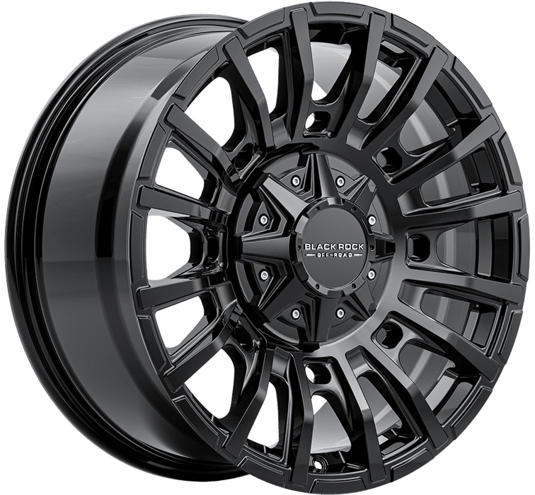 BLACK ROCK MAYHEM GLOSS BLACK 18X9
