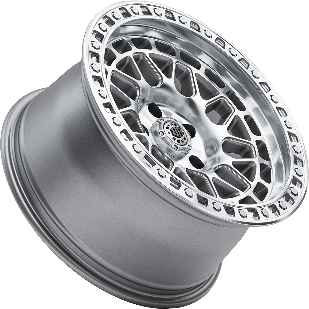 BLACK ROCK FURY SILVER MACHINED 18X9