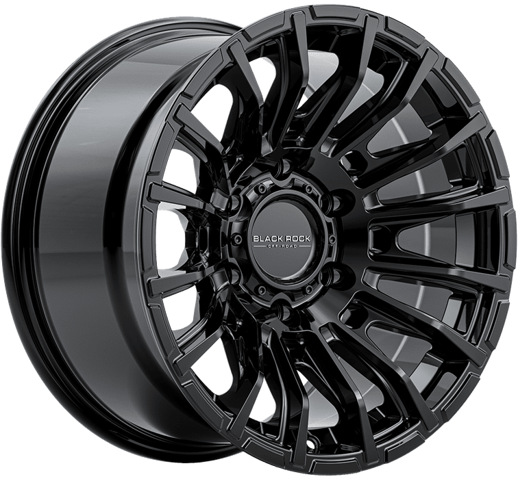 BLACK ROCK MAYHEM GLOSS BLACK 17X9