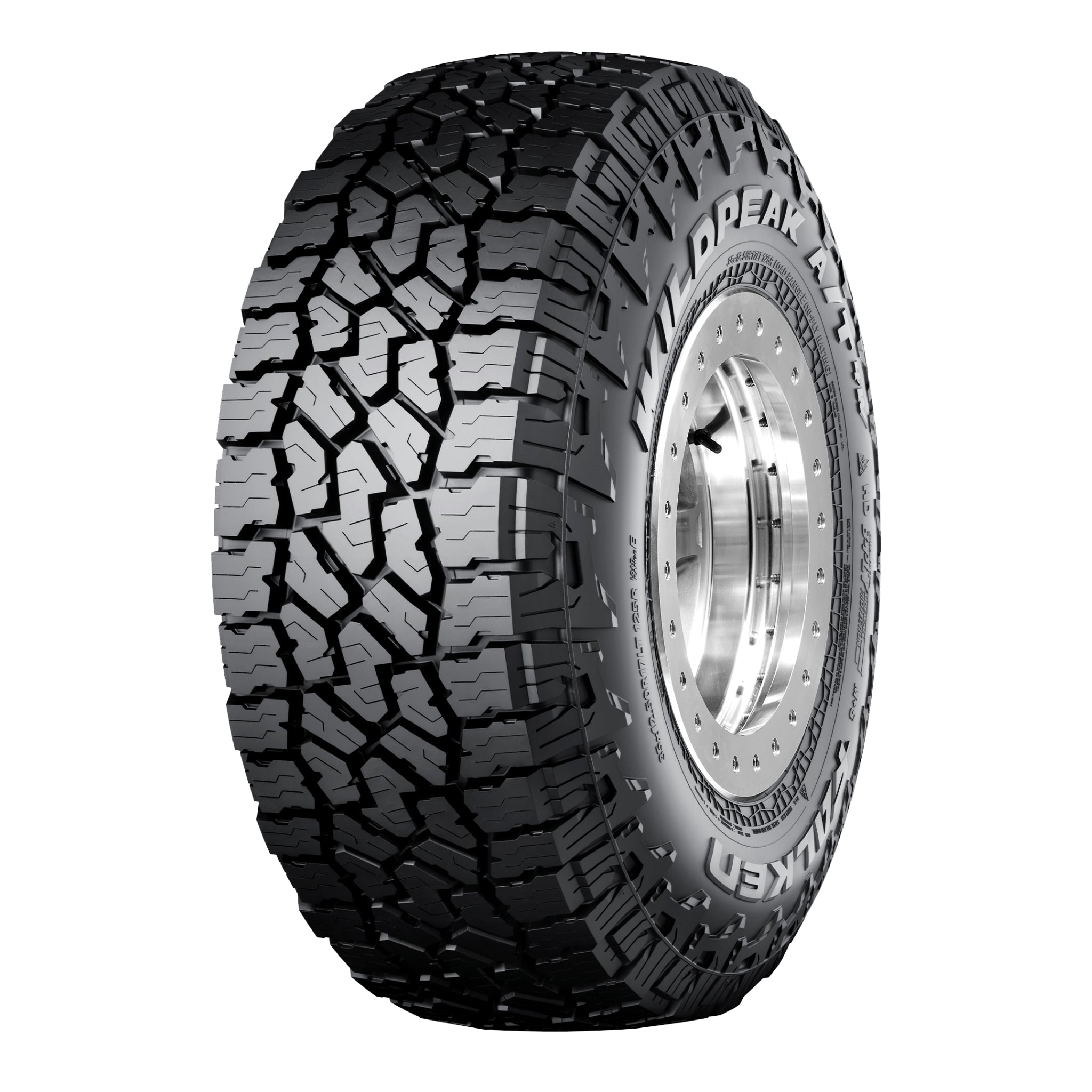 Falken WILDPEAK AT4W — high-resolution tyre image Falken WILDPEAK AT4W all-terrain tyre, three-quarter view