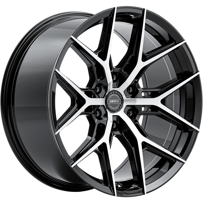 GT FORM GFS1 Gloss Black Machined Face 20x9 – Ready-drilled GT FORM GFS1 Gloss Black Machined Face