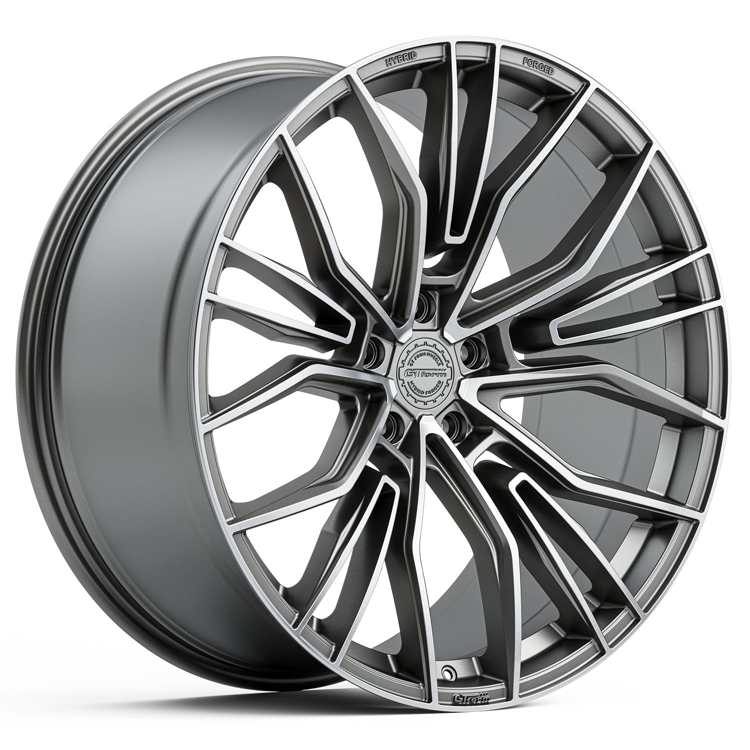 GT FORM HF5.1 Brushed Gunmetal 22x10.5 – Drill-to-order GT FORM HF5.1 Brushed Gunmetal