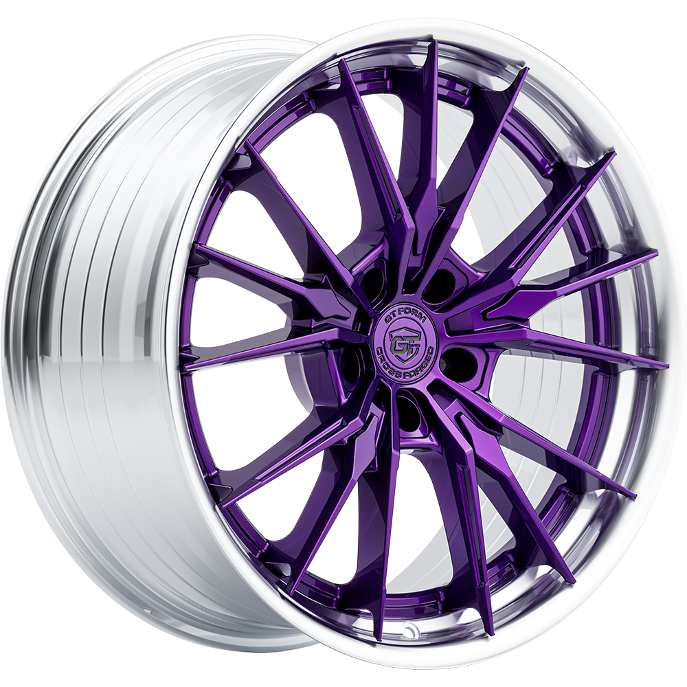 GT FORM Sereno Majestic Purple With Machined Lip 20x10.5 – Drill-to-order GT FORM Sereno Majestic Purple With Machined Lip
