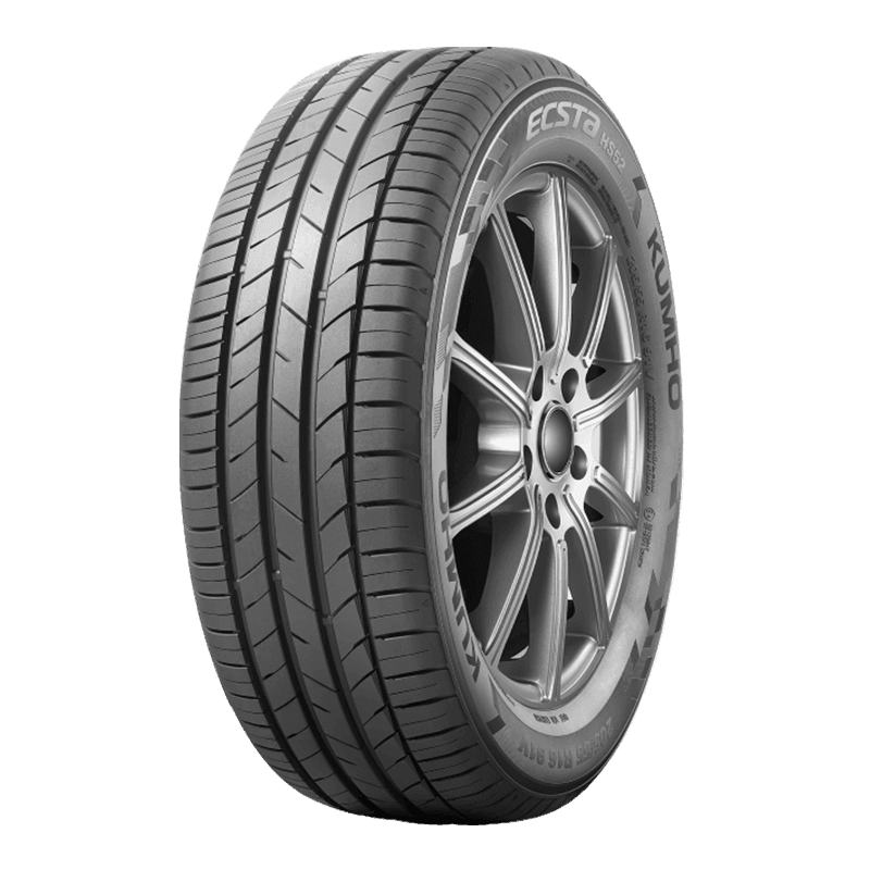 Kumho ECSTA HS52 tyre Kumho Ecsta HS52 tyre model illustration; sidewall markings vary by size