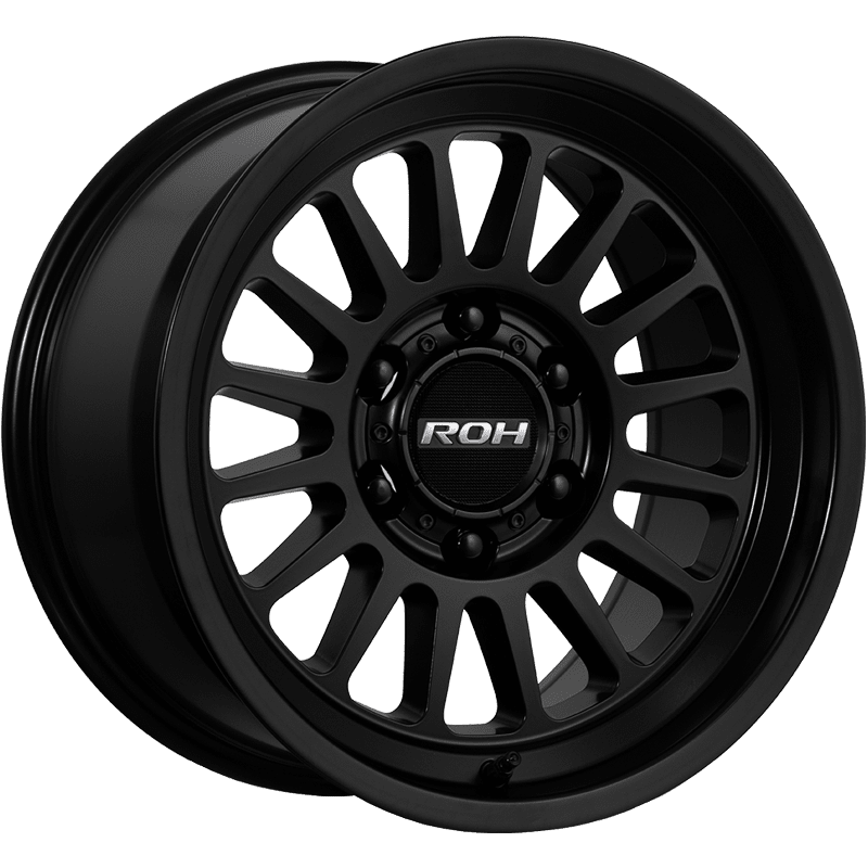 ROH APOLLO Matte Black wheel catalogue ROH APOLLO Matte Black wheel; model and finish reference; fitment may vary