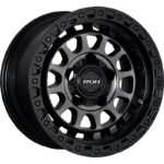 ROH ASSAULT Graphite Centre Black Lip wheel; model and finish reference; fitment may vary