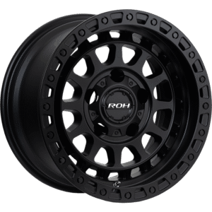 ROH ASSAULT Matte Black wheel; model and finish reference; fitment may vary