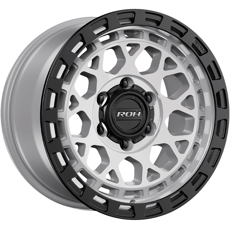 ROH ATLAS Machined Centre Black Lip wheel catalogue ROH ATLAS Machined Centre Black Lip wheel; model and finish reference; fitment may vary
