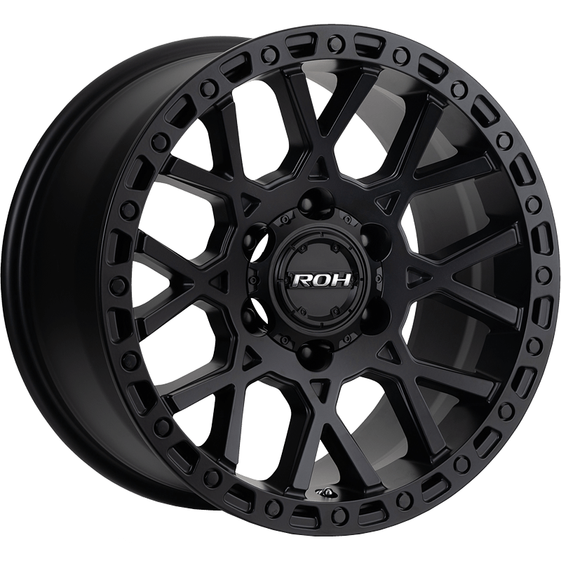 ROH CRAWLER Matte Black wheel; model and finish reference; fitment may vary