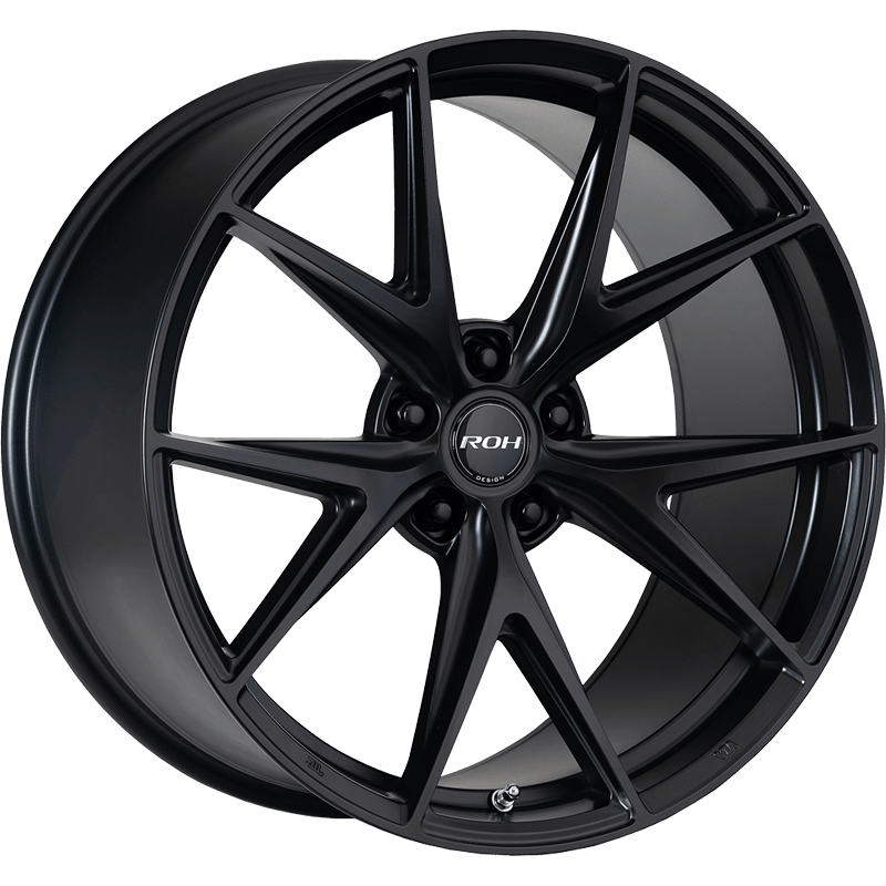 ROH FORZA Matte Black wheel catalogue ROH FORZA Matte Black wheel; model and finish reference; fitment may vary