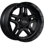 ROH HAMMER Matte Black Gloss Lip wheel; model and finish reference; fitment may vary