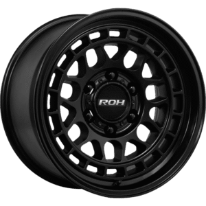 ROH LOTUS Matte Black wheel; model and finish reference; fitment may vary