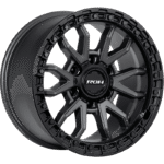 ROH RAID Graphite Centre Black Lip wheel; model and finish reference; fitment may vary
