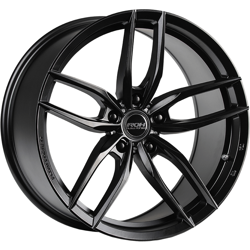 ROH RF3 Matte Black wheel; model and finish reference; fitment may vary