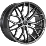 ROH RF4 Machined Face Gunmetal wheel; model and finish reference; fitment may vary