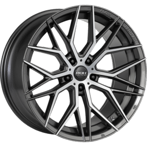 ROH RF4 Machined Face Gunmetal wheel; model and finish reference; fitment may vary