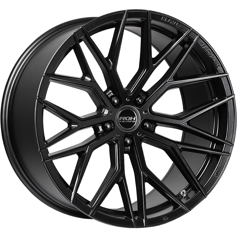 ROH RF4 Matte Black wheel catalogue ROH RF4 Matte Black wheel; model and finish reference; fitment may vary