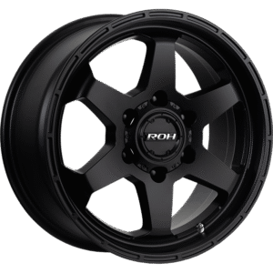ROH TORQUE Matte Black wheel; model and finish reference; fitment may vary