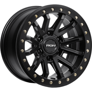 ROH ZULLO Matte Black wheel; model and finish reference; fitment may vary