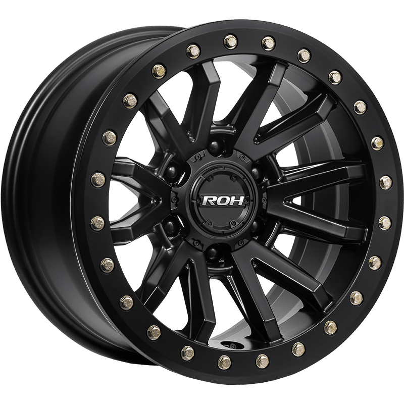 ROH ZULLO Matte Black wheel catalogue ROH ZULLO Matte Black wheel; model and finish reference; fitment may vary